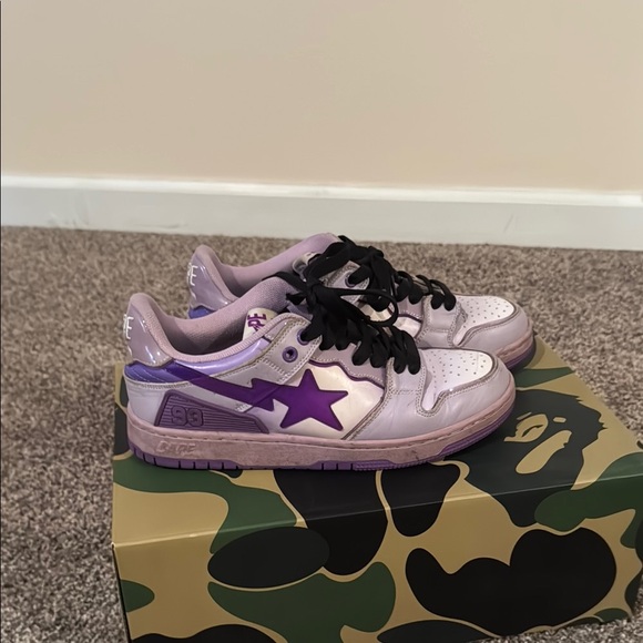 Bape Purple Sneakers Classic Design